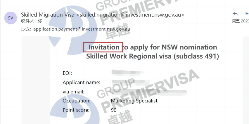 恭喜Mr. Lu Nsw491州担预获邀！